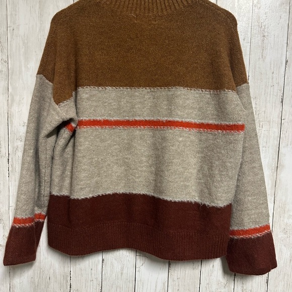 Universal Thread Brown and Cream Striped Sweater Size L - Picture 3 of 5